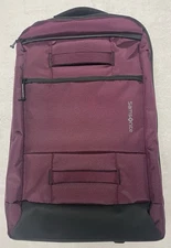 Samsonite Detour Convertible Hybrid Wheeled Travel Backpack PLUM