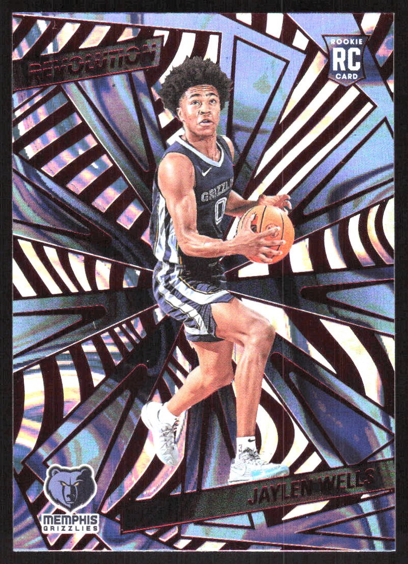 4403K 2024-25 Panini Revolution #130 Jaylen Wells Red Swirl