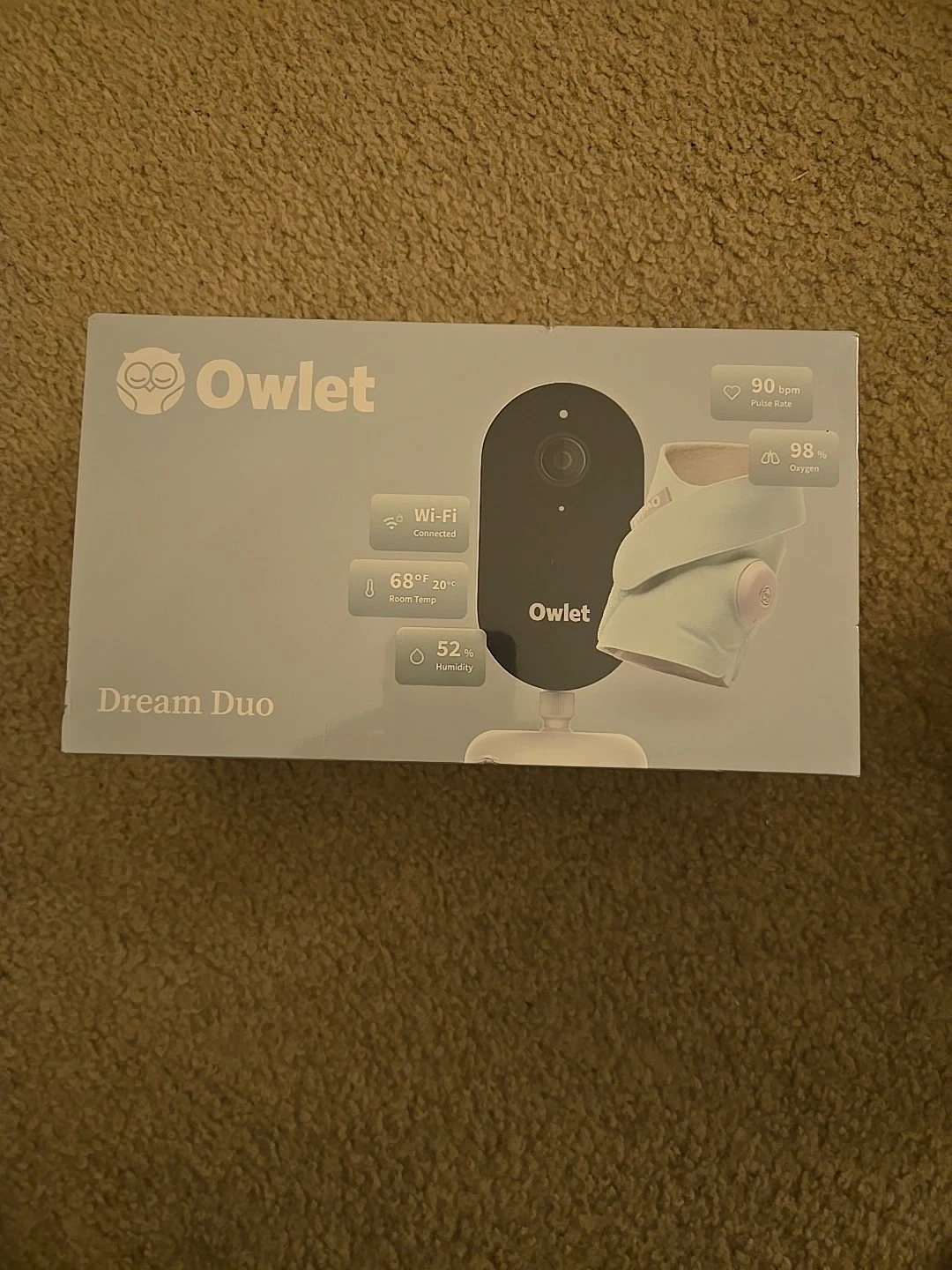 Brand NEW Owlet Dream Duo Gen 3 Smart Baby Monitor Sock & 2K HD Cam Mint
Opens in a new window or ta