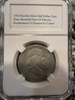 1952-P 50C Franklin Half Dollar, Rare Date, Nice Coin, Encapsulated