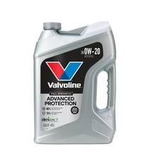 Valvoline Advanced Protection Full Synthetic 0W-20 Motor Oil 5 Quart 24.76 per gallon
