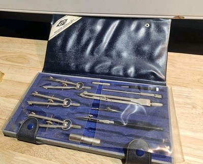 Vintage Alvin 916 Precision Drawing Set Made in Germany Hard Storage Case