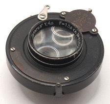 GOMZ Ortagoz 13.5cm f4.5 Vintage Soviet Lens Shutter Fotokor-1 Flange WORKING