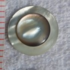 6 Vtg/Antq Mother of Pearl Buttons 1 1/8" Smoky Gray Ringed Dome Center Shank — photo 6