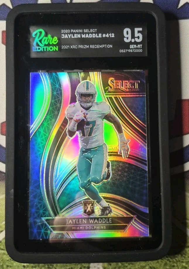 2020 Panini Select - Xrc Prizm Redemption Jaylen Waddle #412 (RC) Rare 9.5