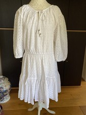 Ralph Lauren White Broderie Dress UK 8 NEW