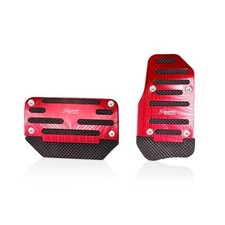 Anti-slip Pedal Covers Auto Gas And Brake Pedal Covers 2 Pcs Red 2pcs Anti-slip Pedal Covers Auto Gas And Brake Pedal Covers 2 Pcs Red 2pcs