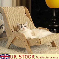 Sisal Pet Cat Scratcher Lounger Sofa Cardboard Kitten Scratching Pad Sleep Bed
