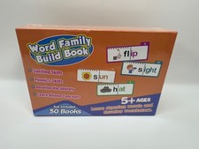 Phonics Flash Cards Word Family Build Book,Learn to Read 30 Read and Rhyme Flip