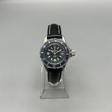 Vintage Chronosport Diver Womens Watch 28mm Black Dial Blue Bezel Automatic 1621 Vintage Chronosport Diver Womens Watch 28mm Black Dial Blue  main image 3