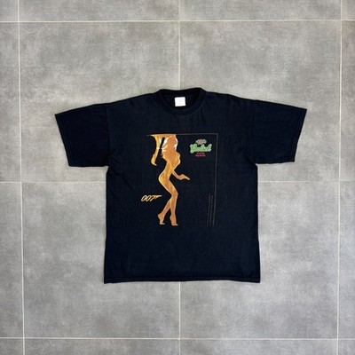 Vintage James Bond 007 Gun Symbol Logo 90s T-Shirt Men Size L