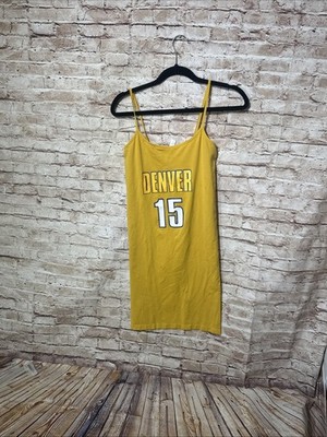 Women's Nikola Jokić Yellow Denver Nuggets. Spaghetti String Tshirt Plus Size
