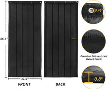 Sound Absorbing Curtain, 37"H x 85"W Sound Absorption Blanket