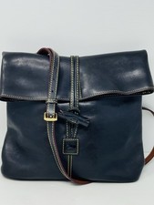 Borsa a tracolla regolabile Dooney & Bourke in pelle nera fiorentina