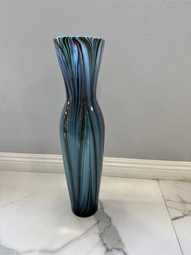 Cyan Design Feather Vase - Blue - Height: 23 - Picture 2 of 2