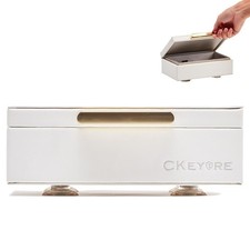 Faraday Box for car keys, Magnetic, One Hand Operation, White (see desc)
