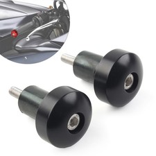 CNC Handlebar Grips Bar End Slider Cap fit YAMAHA YZFR1 YZF-R1 Motor Pair Black