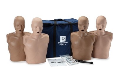 Prestan Professional Adult Manikins 4-Pack Diversity Kit w/ Monitor