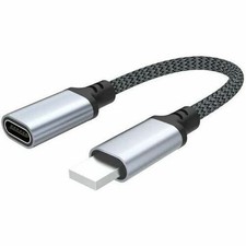 4xem 4XUSBCF8PINMCBL USB-C FEMALE TO LIGHTNING MALE 4INCH USB TYPE C TO 8PIN ADA
