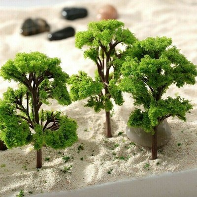 For Building Model Model Tree Train Railroad 20pcs Park Scenery Plastic
