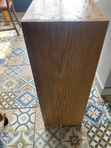 Heritage Oak Veneer Brown Bookcase Shelving Kitchen Unit - Picture 4 of 10