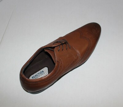KENNETH COLE REACTION COGNAC WINGTIP DERBY 13M | eBay display picture 1