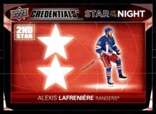 2021-22 Upper Deck Credentials 2nd Star of the Night Alexis Lafreniere #2S-4