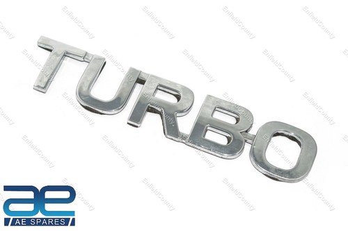 Universelles Turbo 3D Kunststoff Chrom Logo Abzeichen Aufkleber Dekor Auto AEs - Bild 2 von 4