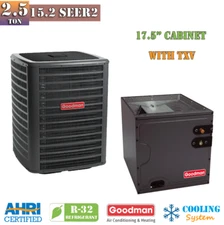 R32 Goodman 2.5 Ton Air Conditioner & Coil Split System 15.2 SEER2 With TXV