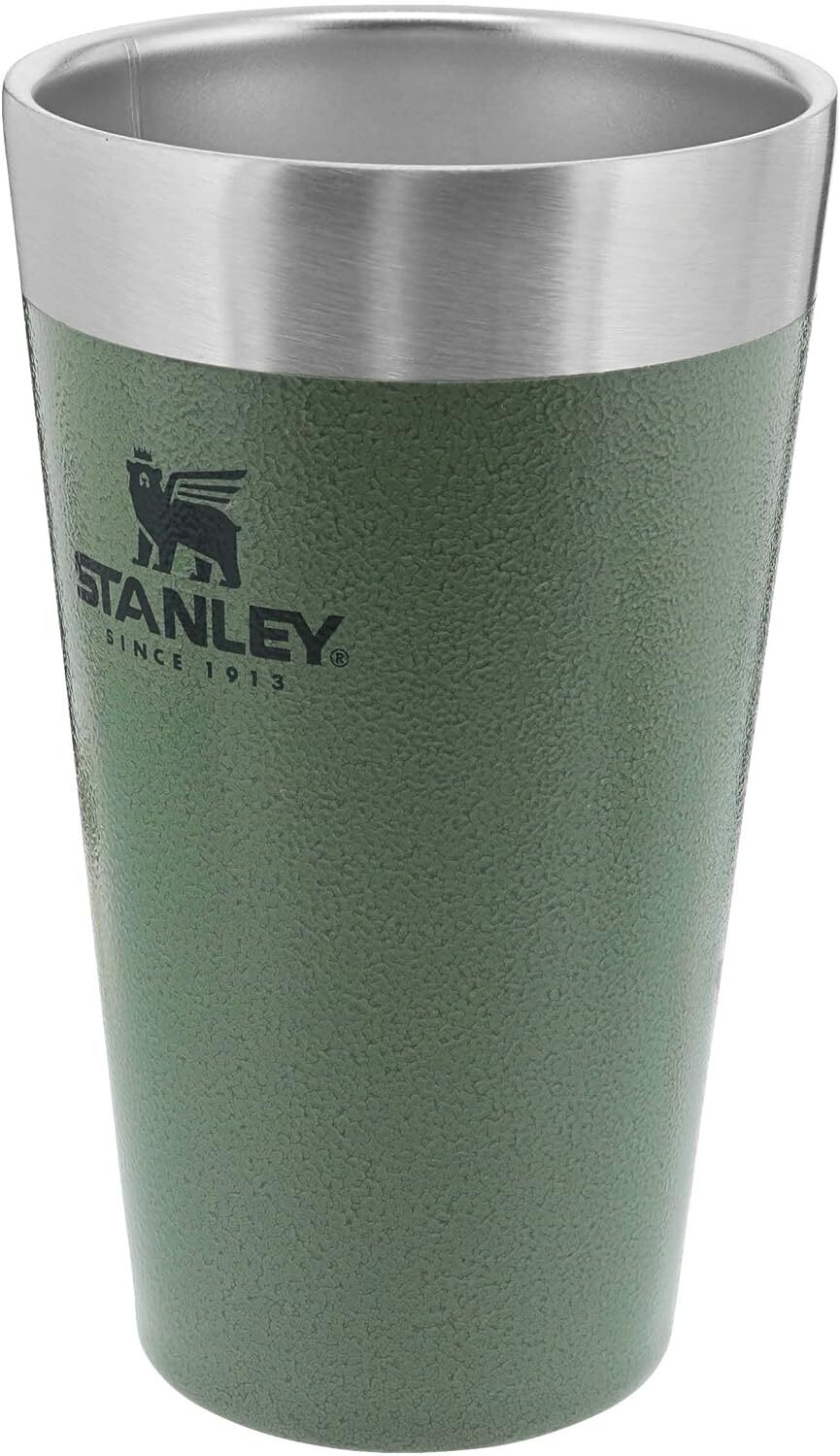 STANLEY Adventure Stacking Beer Pint 0.47L - Mantiene la Hammertone Green