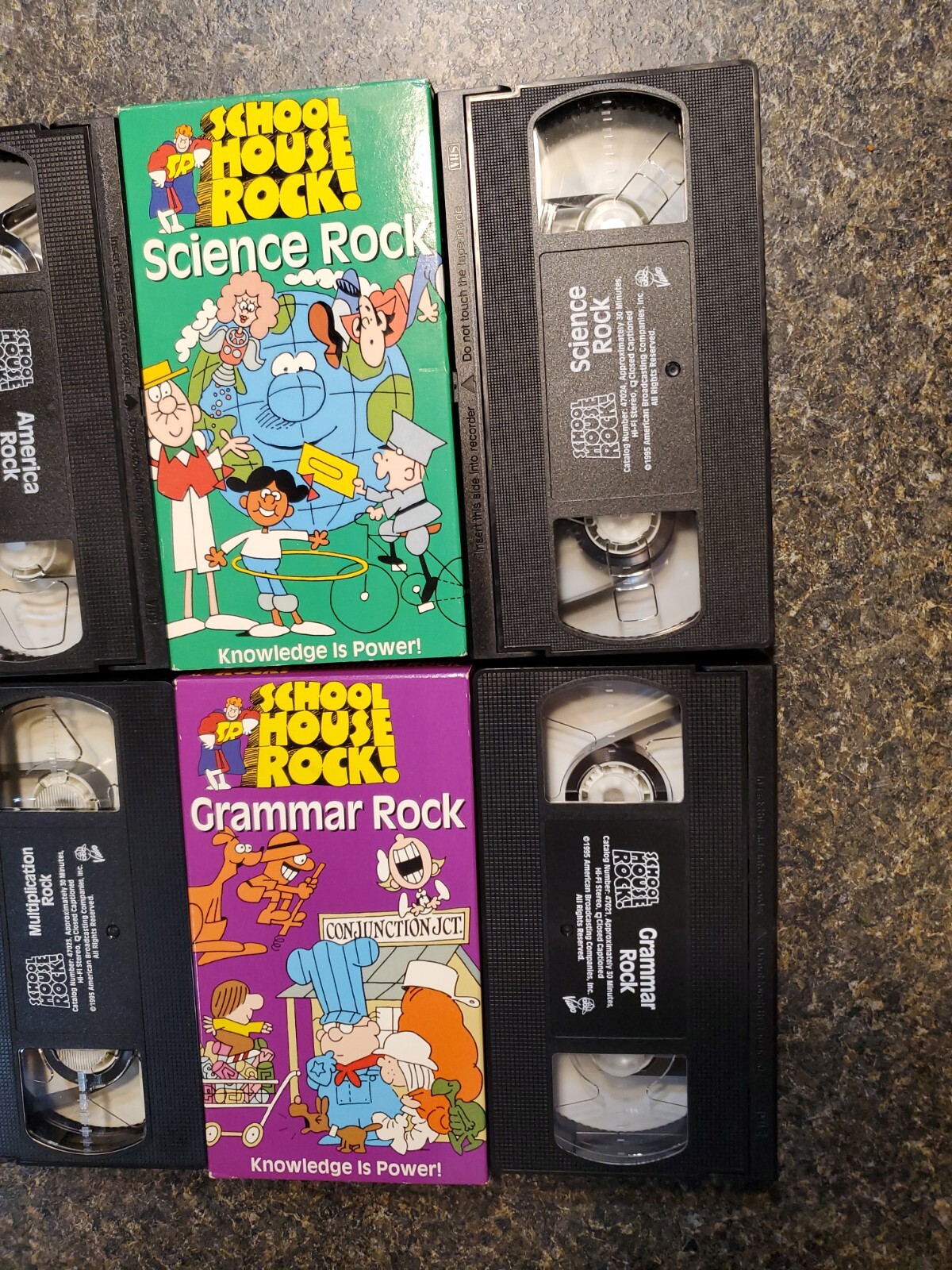 Schoolhouse Rock Science Rock Grammar America Multiplication Rock Lot