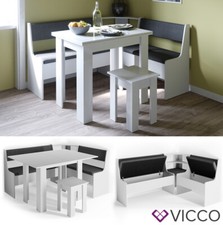 Eckbankgruppe Esszimmergruppe Sitzgruppe Küchensitzgruppe Roman Weiß Vicco