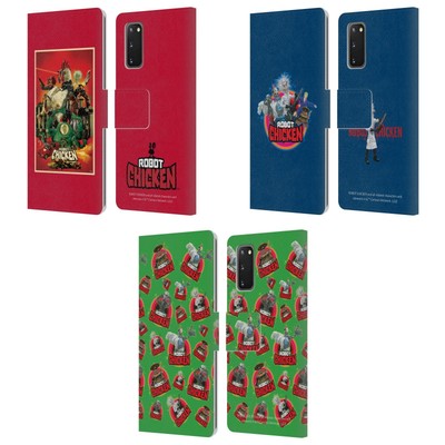 OFFICIAL ROBOT CHICKEN GRAPHICS LEATHER BOOK WALLET CASE FOR SAMSUNG PHONES 1