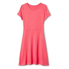 GAP Fit n' Flare Softspun Dress Size XS Rosehip Pink 272567