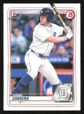 2020 Bowman Draft DANIEL CABRERA 1st Year Baseball card DETROIT TIGERS #62