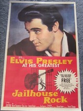 Elvis JAILHOUSE ROCK Video Store Promo Original 26x40" Movie Poster MGM/UA