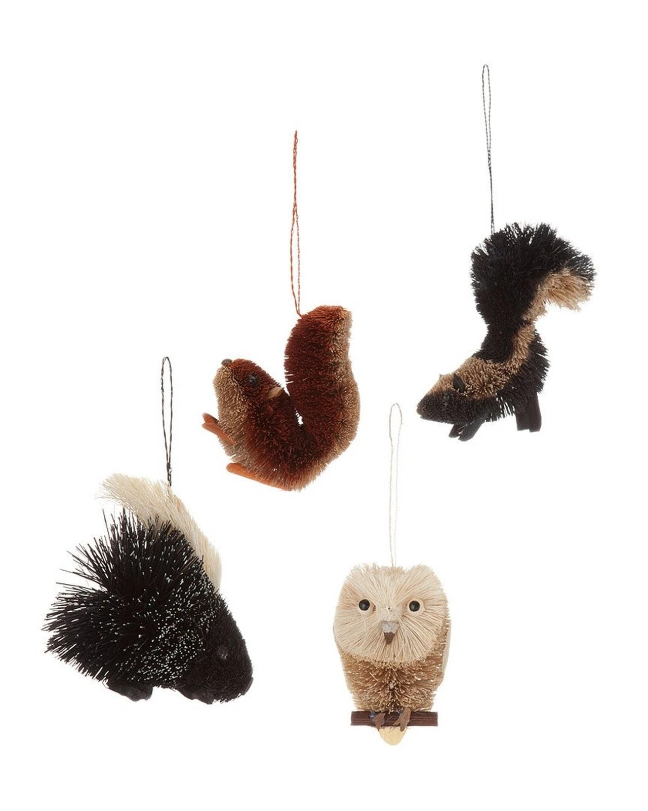 Kurt Adler Buri Woodland Animal Christmas Ornaments - Thumbnail 2