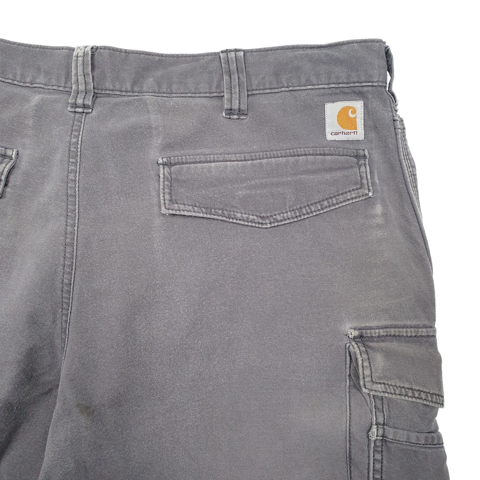 CARHARTT Grey Cargo Workwear Cotton Shorts Mens W38 image 2