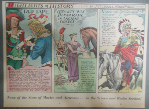 Faits saillants de l'histoire des Amérindiens, paperasse J Carroll Mansfield de 1939 - Photo 1 sur 1