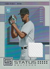 2023 Eury Perez RC Chronicles Status Swatches #SS-EP Relic - Marlins