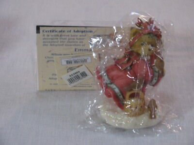NIB Vtg Cherished Teddies Emma Earth Proclaim Its Peace LE Figurine 533904, 1999