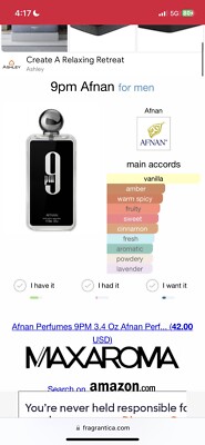9 PM by Afnan, 3.4 oz Eau De Parfum Spray for Unisex