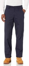 Bulwark Men's Flame Resistant 9 oz Twill Cotton Work Pant, Navy, 38W x 30L B31 
