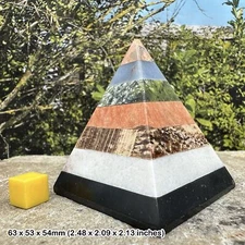 Multi-stone Pyramid - genuine spiritual healing crystals mineral stone,