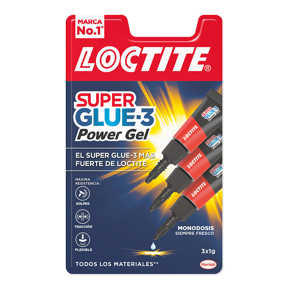 E3/96608 Loctite Mini Trio Power Flex 3X1G 2640066 Super Glue