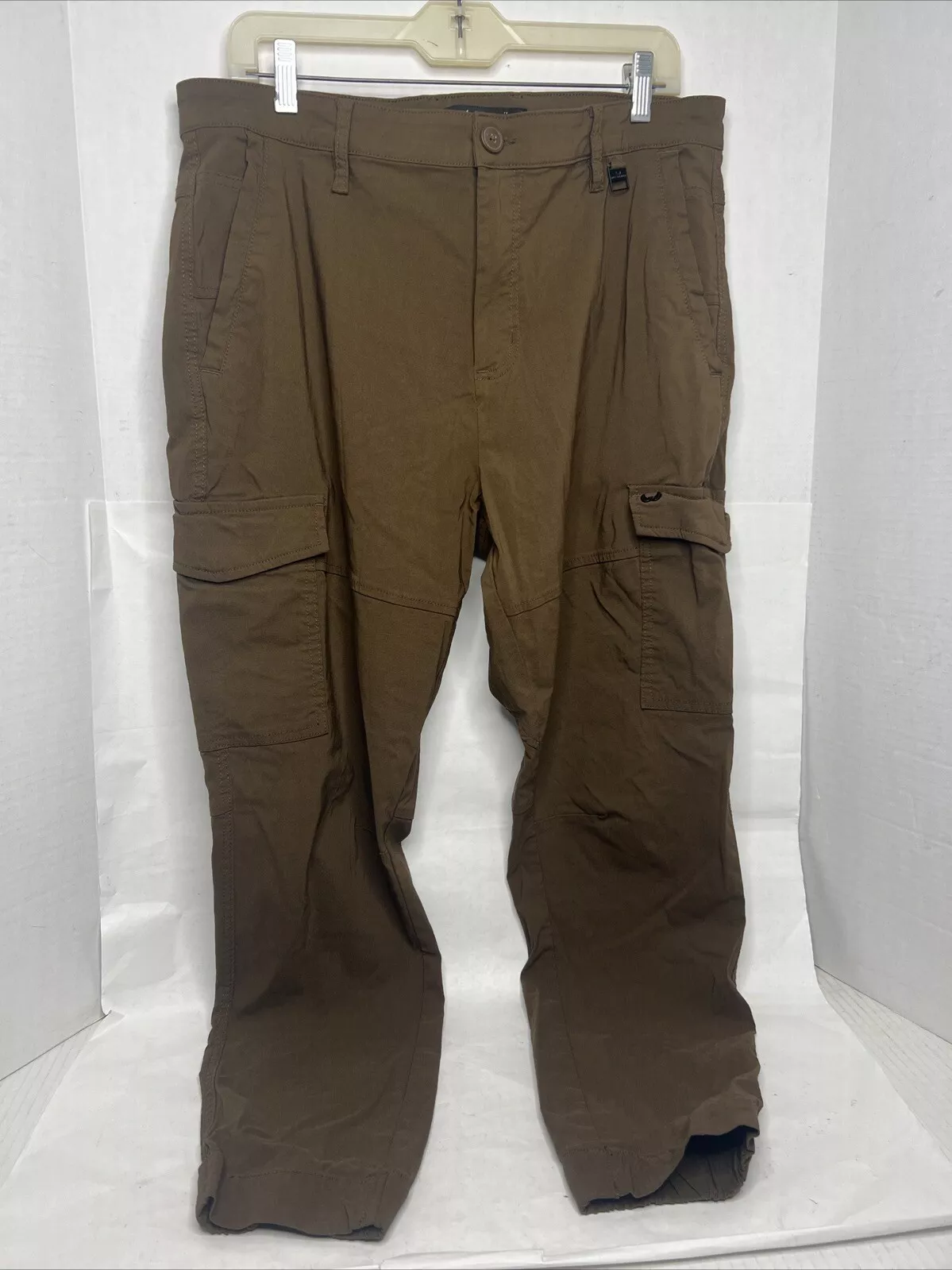 Pantalon flexible Nick Danger homme Supreme jogger cargo 36x28 tabac marron