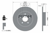 2X Textar 92308403 Bremsscheibe FüR Honda