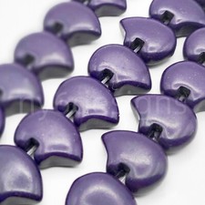 Purple Zuni Style Bear Howlite Bead Bear Stone 17mm Magnesite Turquoise 30pc 15"