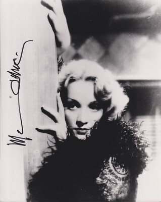 MARLENE DIETRICH Original Autogramm 20x25 Großfoto Top Portrait Shanghai Express