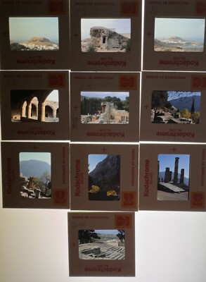 Lots Of 10 Kodachrome Transparencies Slides From Greece 1977